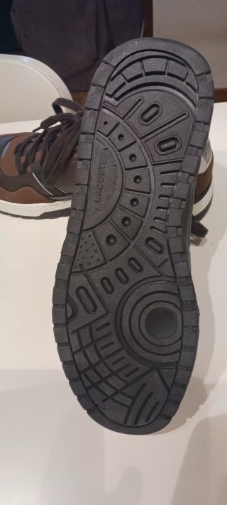 Deportivas Lacoste Marrón y Blanco