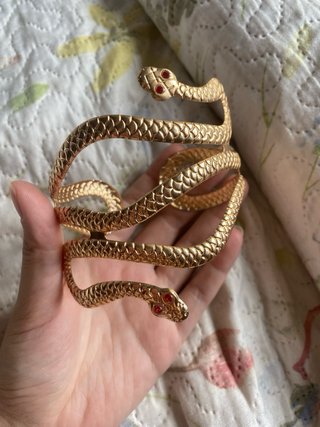 Brazalete Serpiente Dorado ajustable