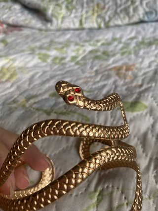 Brazalete Serpiente Dorado ajustable