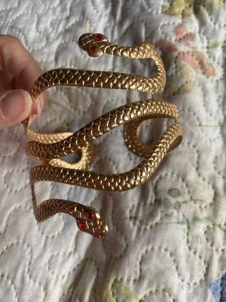 Brazalete Serpiente Dorado ajustable