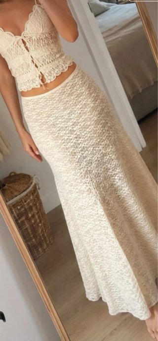 Conjunto Zara encaje S-M