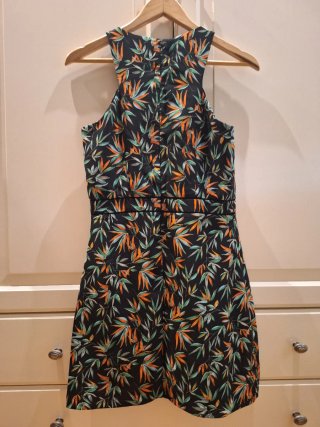 Vestido corto Morgan Talla S Estampado Hojas