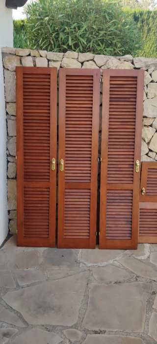 Puertas de madera maciza para habitación y armario