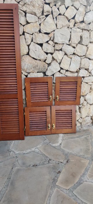 Puertas de madera maciza para habitación y armario