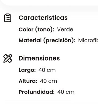 Puf terciopelo verde y base dorada