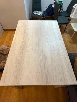Mesa Kibuc madera 140 cm largo y extensible