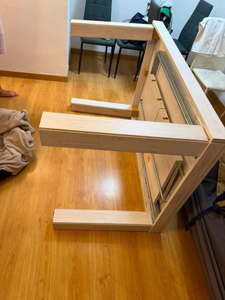 Mesa Kibuc madera 140 cm largo y extensible