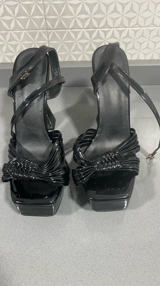 Sandalias Tacón alto Plataforma Negro