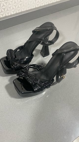 Sandalias Tacón alto Plataforma Negro