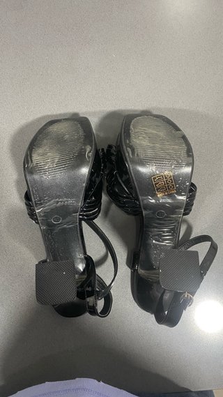 Sandalias Tacón alto Plataforma Negro