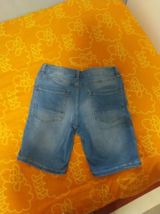 Bermudas tejanas azules