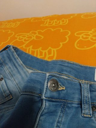 Bermudas tejanas azules