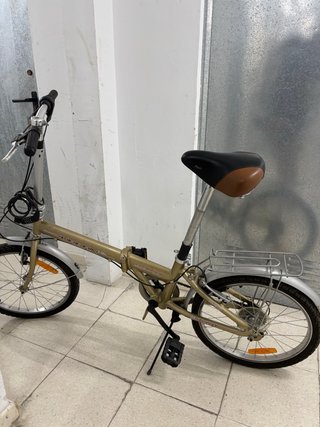 Bicicleta Plegable Urban Dorada boomerang
