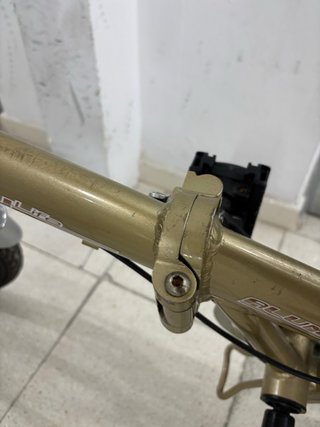 Bicicleta Plegable Urban Dorada boomerang