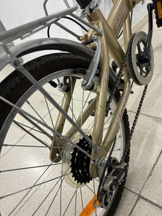 Bicicleta Plegable Urban Dorada boomerang