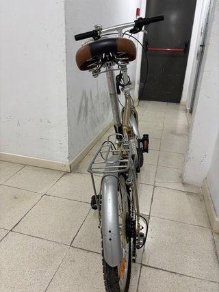 Bicicleta Plegable Urban Dorada boomerang