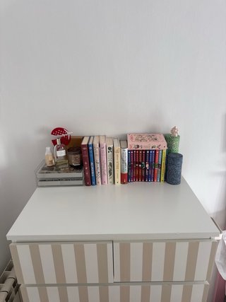 Cómoda Ikea Rayas Beige y Blanco