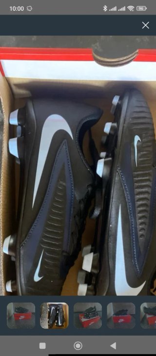 Botas de fútbol Nike Phantom Negras Nuevas