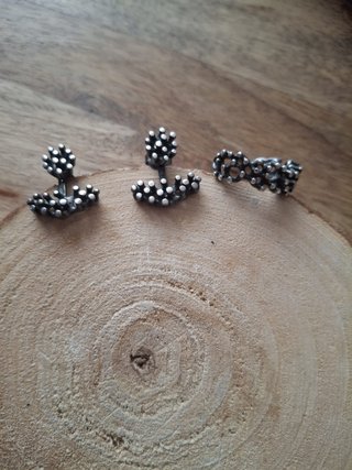 Joidart Anillo y Pendientes Plata