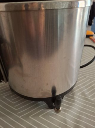 Freidora agua y aceite con filtro