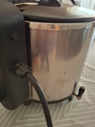 Freidora agua y aceite con filtro