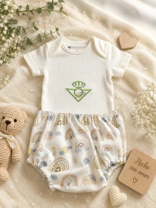 Conjunto Body bordado con Cubrepañal Personalizado