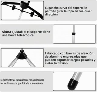 Soporte Vaporizador Plegable Telescópico