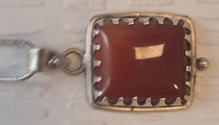 Colgante Plata 925 Cornalina Natural