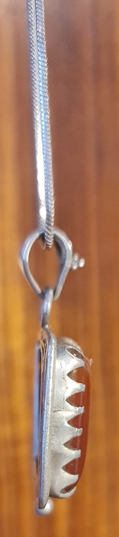 Colgante Plata 925 Cornalina Natural