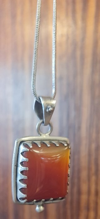 Colgante Plata 925 Cornalina Natural