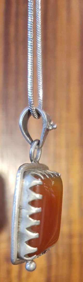 Colgante Plata 925 Cornalina Natural