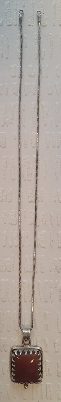 Colgante Plata 925 Cornalina Natural
