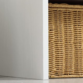 Mueble De Entrada Con Zapatero Bajo, Banco Y Perchero De 4 Ganchos, Perchero De Entrada En Aglomerado Y Acero, 60X28X120 Cm