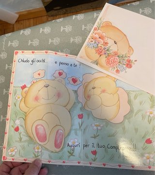 Lotto 6 Biglietti Auguri Orsetti