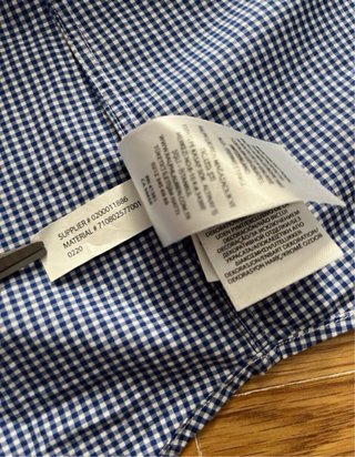 Camisa Polo Ralph Lauren Cuadros Azul Talla L