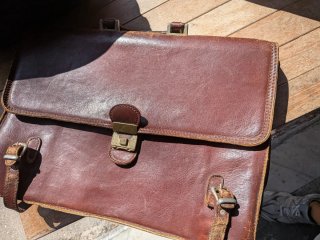Lotto 3 Pezzi Vintage Pelle Vera: Valigia 24 Ore