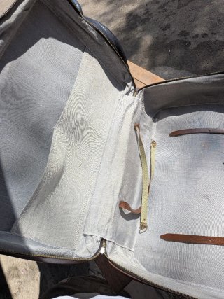 Lotto 3 Pezzi Vintage Pelle Vera: Valigia 24 Ore