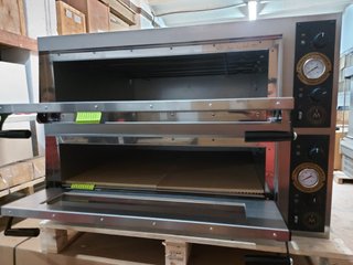 HORNO ELECTRICO PARA 4+4 PIZZAS DE 40 CM / GLASS