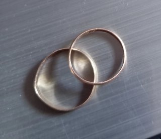 Alianzas de oro 18k (Dos)