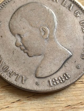 Moneda Alfonso XIII 1888 P°G M *18*88
