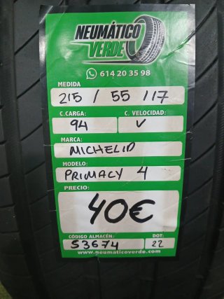 215 55 17 94V MICHELIN PRIMACY 4