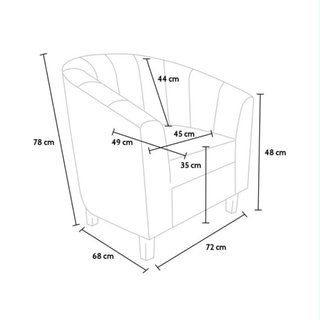 Sillón butaca salón dormitorio oficina