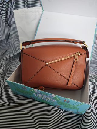 Bolso Loewe Puzzle Caramelo Piel Granulada