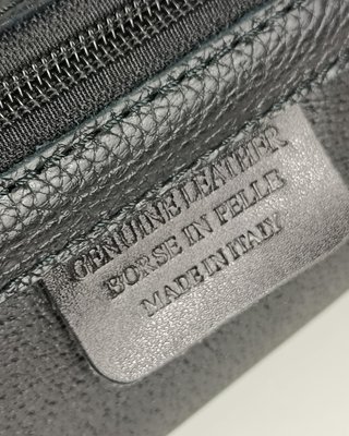 Bolso Tote Negro Cuero Genuino Trabajo Laptop 15.6