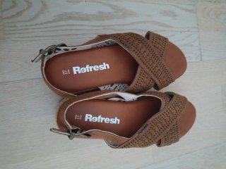 Sandalias Refresh Marrones Plataforma
