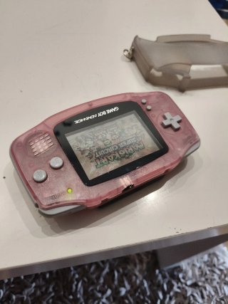 Game Boy Advance Rosa + Mario Kart+ funda