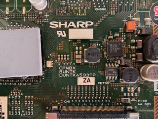 Modulo TCon Philips Sharp CPWBX RUNTK DUNTK 4593TP