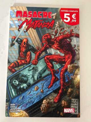 6 Comics de la Saga de Marvel MASACRE.