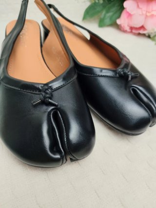 Zapatos Tabi Destalonados Negros 38