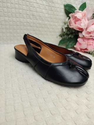 Zapatos Tabi Destalonados Negros 38